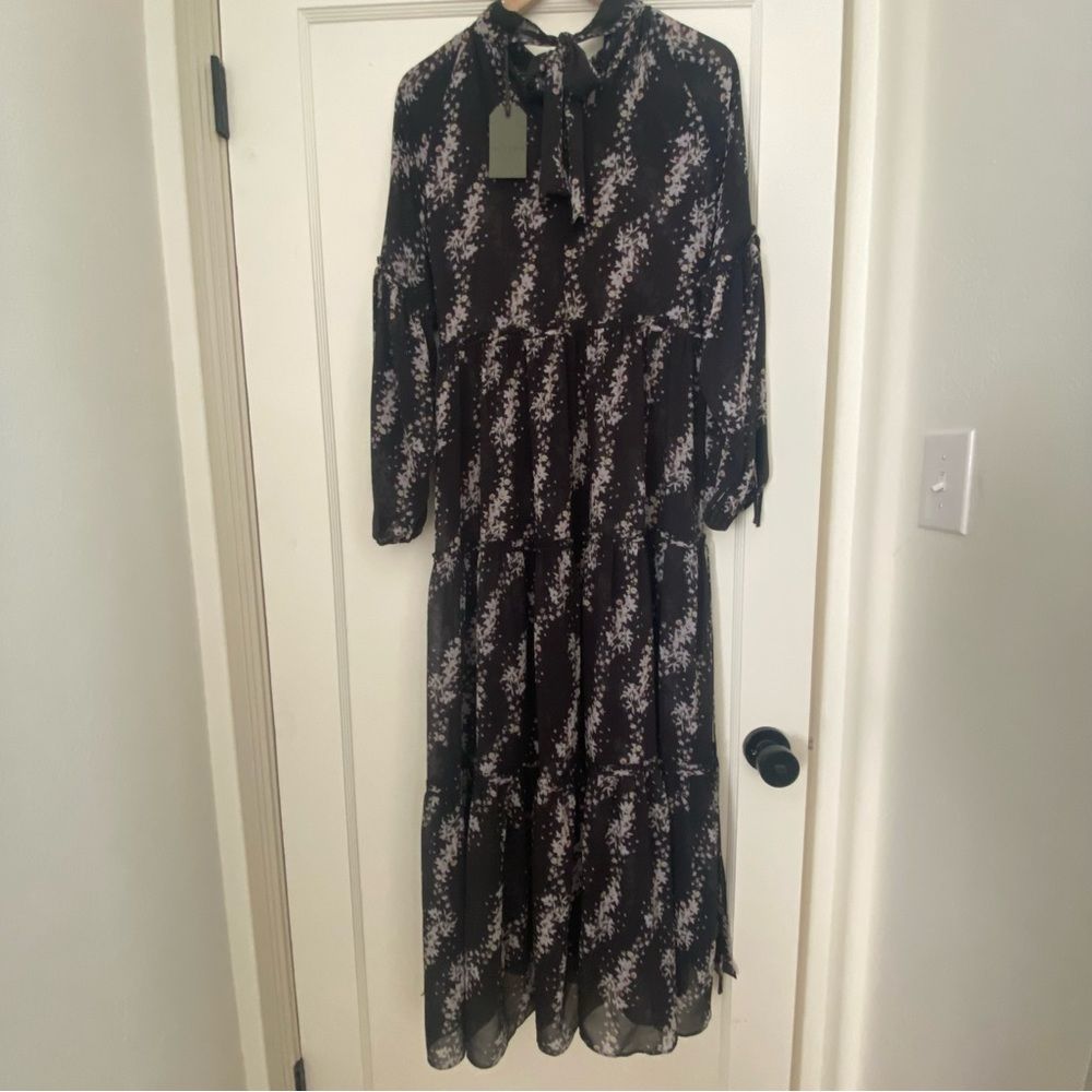 All Saints | NWT Eimear Cultivar Sheer Long Sleeve Maxi Dress - Picture 5 of 10